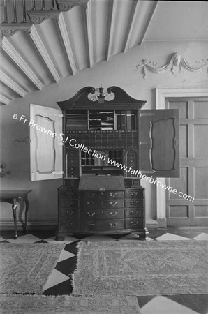 CASTLETOWN HOUSE  18TH CENTURY CABINET UNDER STAIRCASE